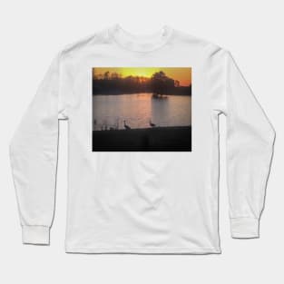 Geese at Sunset Long Sleeve T-Shirt